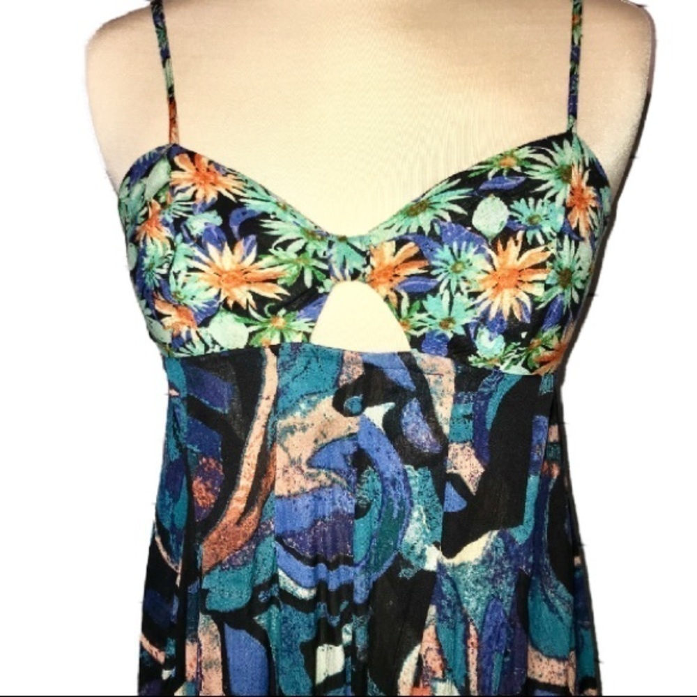 NWT RARE Free People Tropical Bow Top Romper Dress - Picture 4 of 6